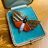 2/2 9ct Gold Victorian Agate Brooch
