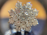 Platinum Diamond Cluster Ring 6.30cts