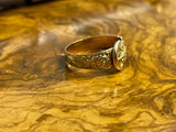 Private Sale D 1900 Engraved 18ct Buckle Ring