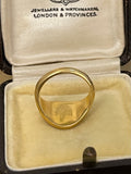 Rampant Lion 18ct Signet Ring