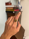 Antique Tiger’s Eye and Diamond Ring