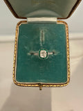 Private Sale Art Deco Style Emerald and Diamond Ring