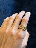 Reserved Vintage 9ct Gold Spanner Wrench Ring