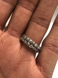 Late Georgian / Early Victorian Old cut diamond two row ring