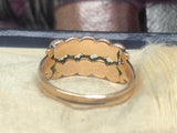 Georgian double row pear ring pt4