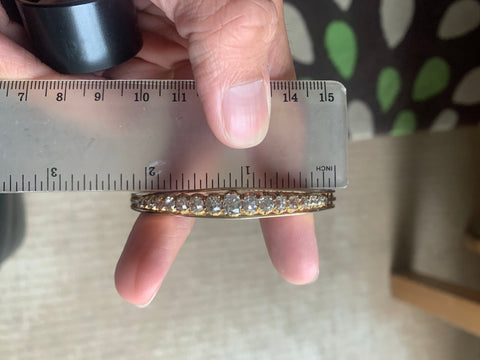 Reserved Old Cushion Cut Diamond Bangle