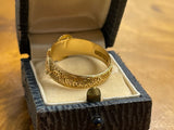 Private Sale D 1900 Engraved 18ct Buckle Ring
