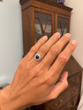 18ct Burma No Heat Sapphire And Diamond Ring