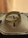 18ct Gold Intaglio Enamel Ring