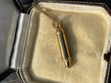 Vintage 9ct Gold Whistle and Chain