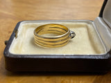 Reserved 18ct Gold Rose Cut Diamond Band