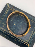 Edwardian 9ct Gold Buckle Bangle