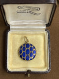 15ct Gold Victorian Enamel Locket Pendant