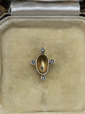 On HOLD 9ct Gold Baby Face Charm with Pearls