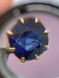 reserved Edwardian 18ct White Gold Sapphire and Diamond ring