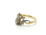 Reserved for L. 18ct Gold and Platinum French Diamond Ring circa 1900 - Ishy Antiques