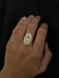 Reserved Georgian Portuguese Paste Panel Ring