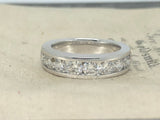 Diamond Half Eternity Ring in Platinum