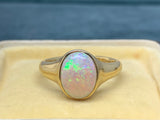 Reserved for I 1928 Opal 18ct Gold Signet Ring
