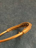 Victorian 15ct Yellow Gold June 14th 1900 Sapphire and Diamond Bangle