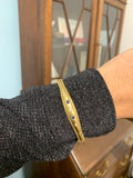 Victorian 15ct Yellow Gold June 14th 1900 Sapphire and Diamond Bangle