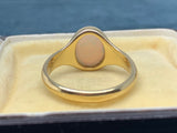Reserved for I 1928 Opal 18ct Gold Signet Ring